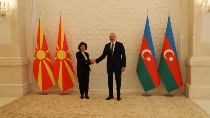 Kuzey Makedonya Cumhurbaşkanı'ndan Azerbaycan'a ilk resmi ziyaret