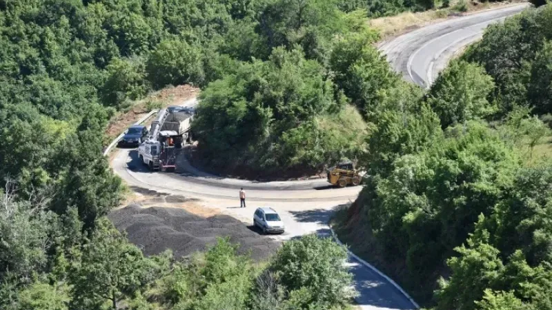 Ohri-Aziz Naum yolunun yenilenmesi çalışmalarında son aşamaya gelindi