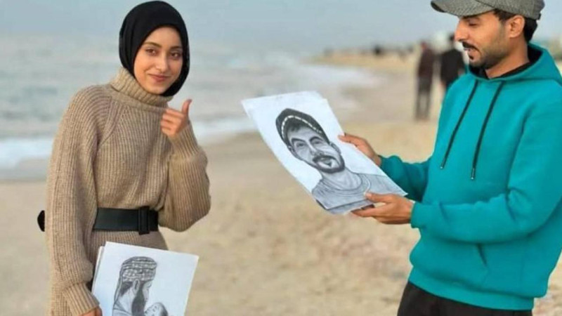 Filistinli sanatçı Dina Zaurub, katil İsrail'in saldırısında hayatını kaybetti