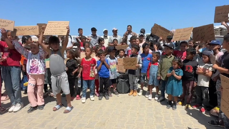 Gazzeli çocuklardan dünyaya 