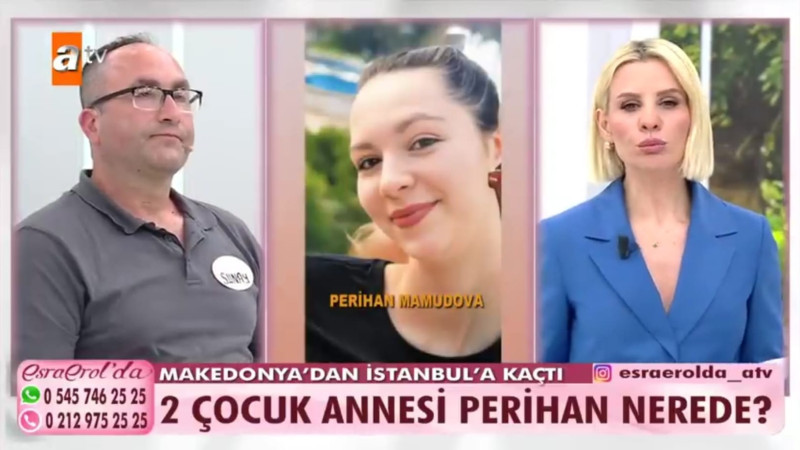 Makedonya'dan İstanbul'a gizemli kaçış! Kayıp Anne Perihan Esra Erol'da aranıyor