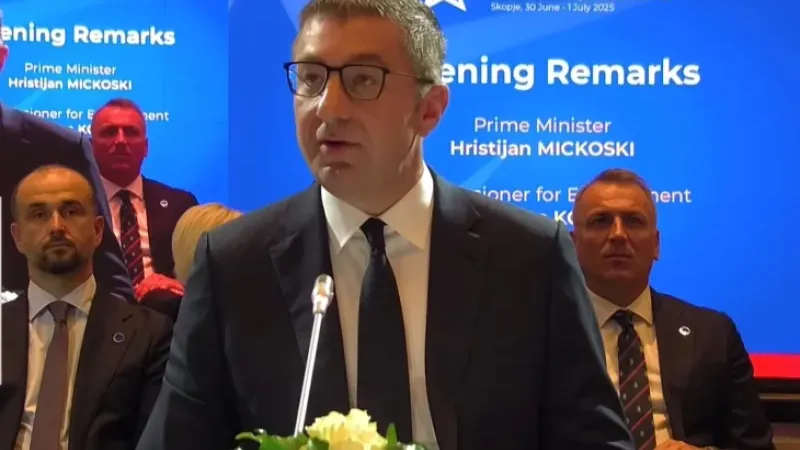 Başbakan Mickoski: Gücümüz, komşularımız ve AB ile güçlü ilişkilerden gelen birlik ve istikrar