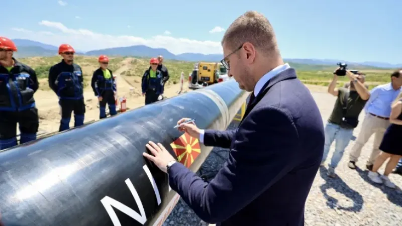 Mickoski gaz bağlantı hattına ilişkin: 