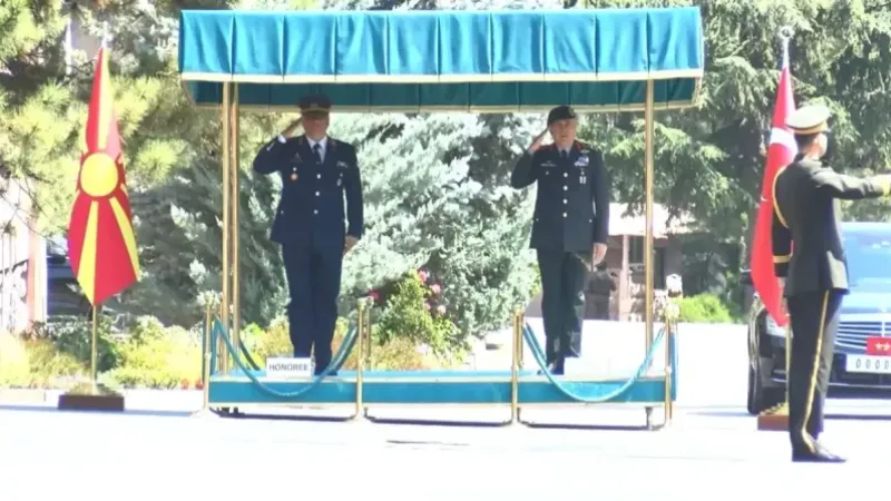 Kuzey Makedonya Genelkurmay Başkanı Tümgeneral Saşko Lafçiski Ankara'da